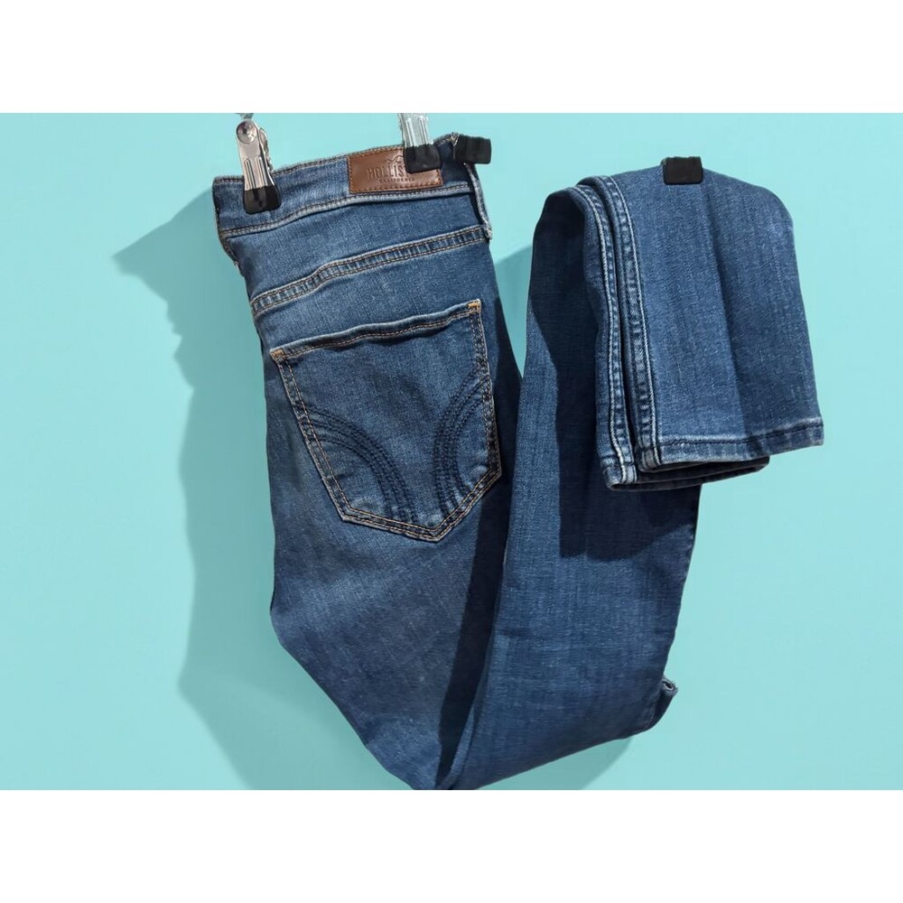 Hollister High Rise Super Skinny Womens Denim Jeans Blue Size W24 x L30